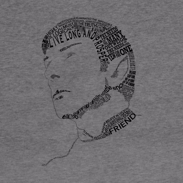 Spock Typographic by cegauer352